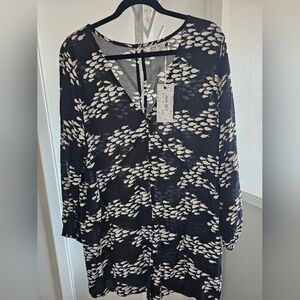 ❌️ SOLD ❌️ Ava Sky Signature Fish Print / Romper Aria